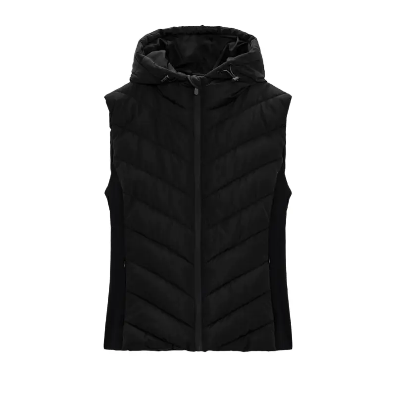 

Жилет утепленный с капюшоном Zara Fitted, черный
