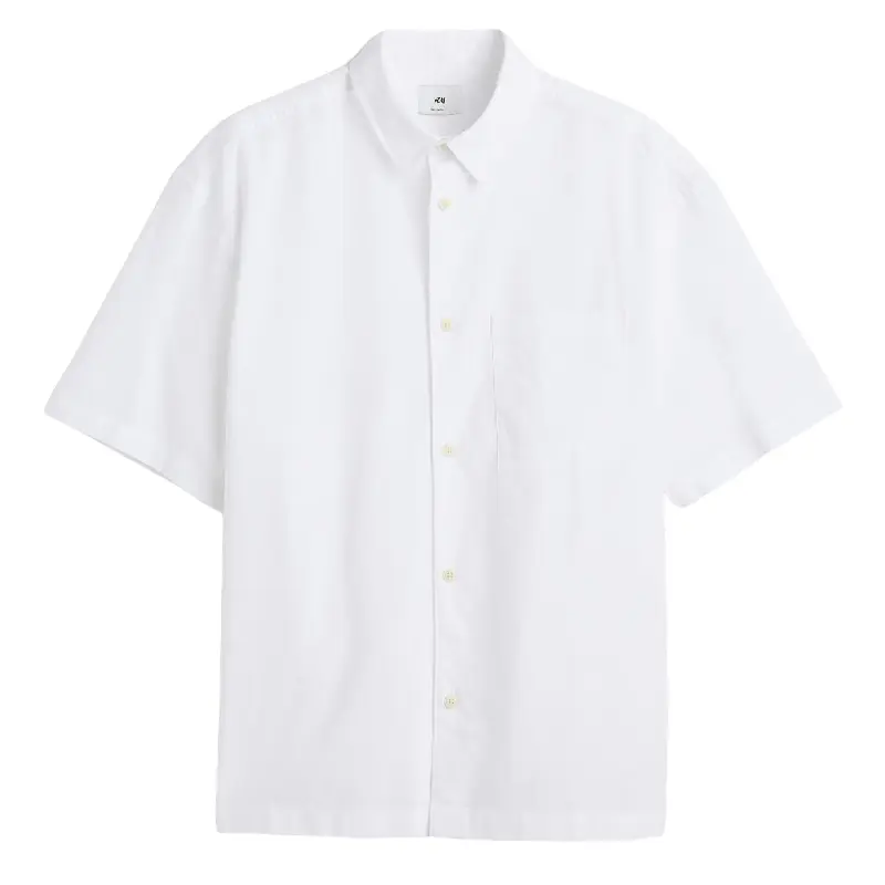 

Рубашка H&M Linen Blend, белый