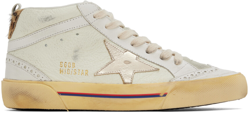 

Кроссовки Off-White Mid Star Golden Goose