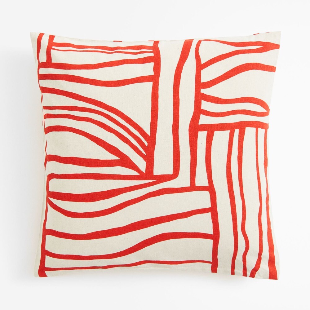 

Декоративная наволочка H&M Home Patterned, красный/кремовый