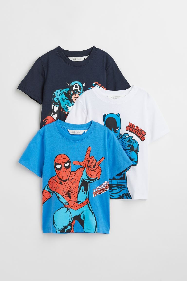 

3 футболки с принтом H&M
