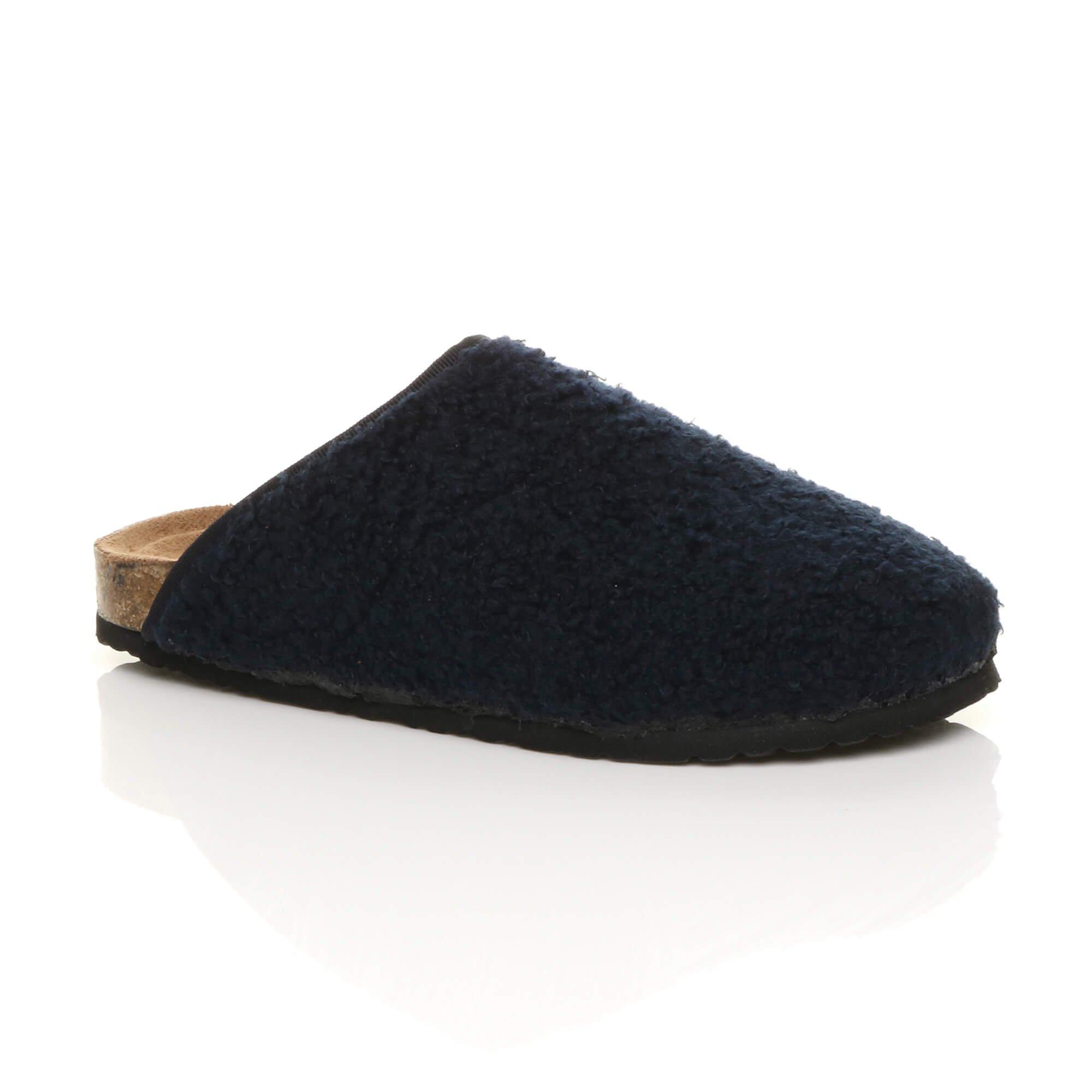 Тапочки-мулы на плоском каблуке AJVANI, синий мюли на плоской подошве bigote sotoalto цвет azul marino