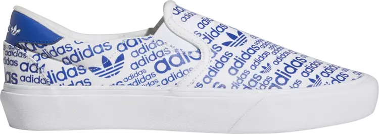 

Кроссовки Adidas Court Rallye Slip 'Allover Logo - Collegiate Royal', синий
