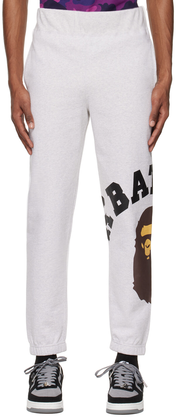 

Серые спортивные штаны Giant College BAPE