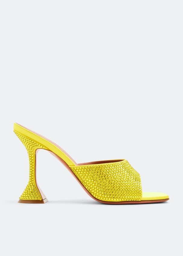 

Мюли AMINA MUADDI Lupita crystal mules, желтый