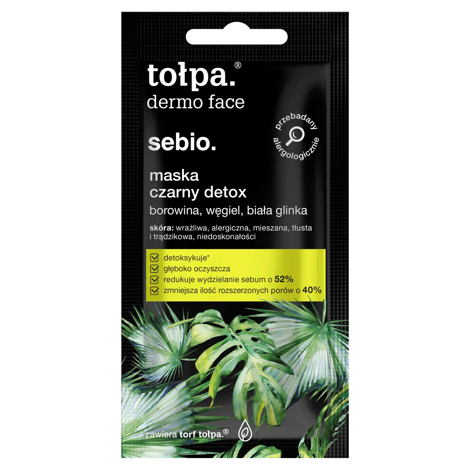 

Tołpa Dermo Face Sebio черная детокс-маска, 8 мл