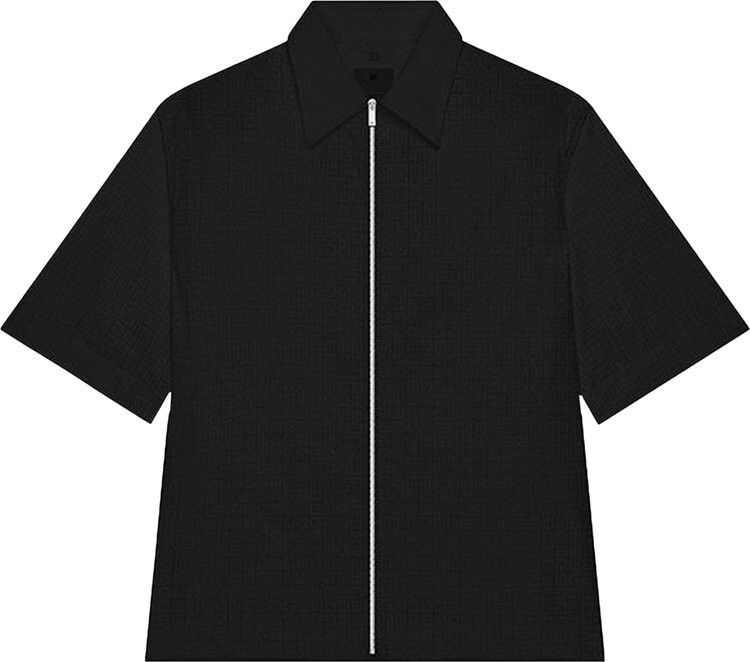 

Рубашка Givenchy Zip Up Short-Sleeved Shirt 'Black', черный