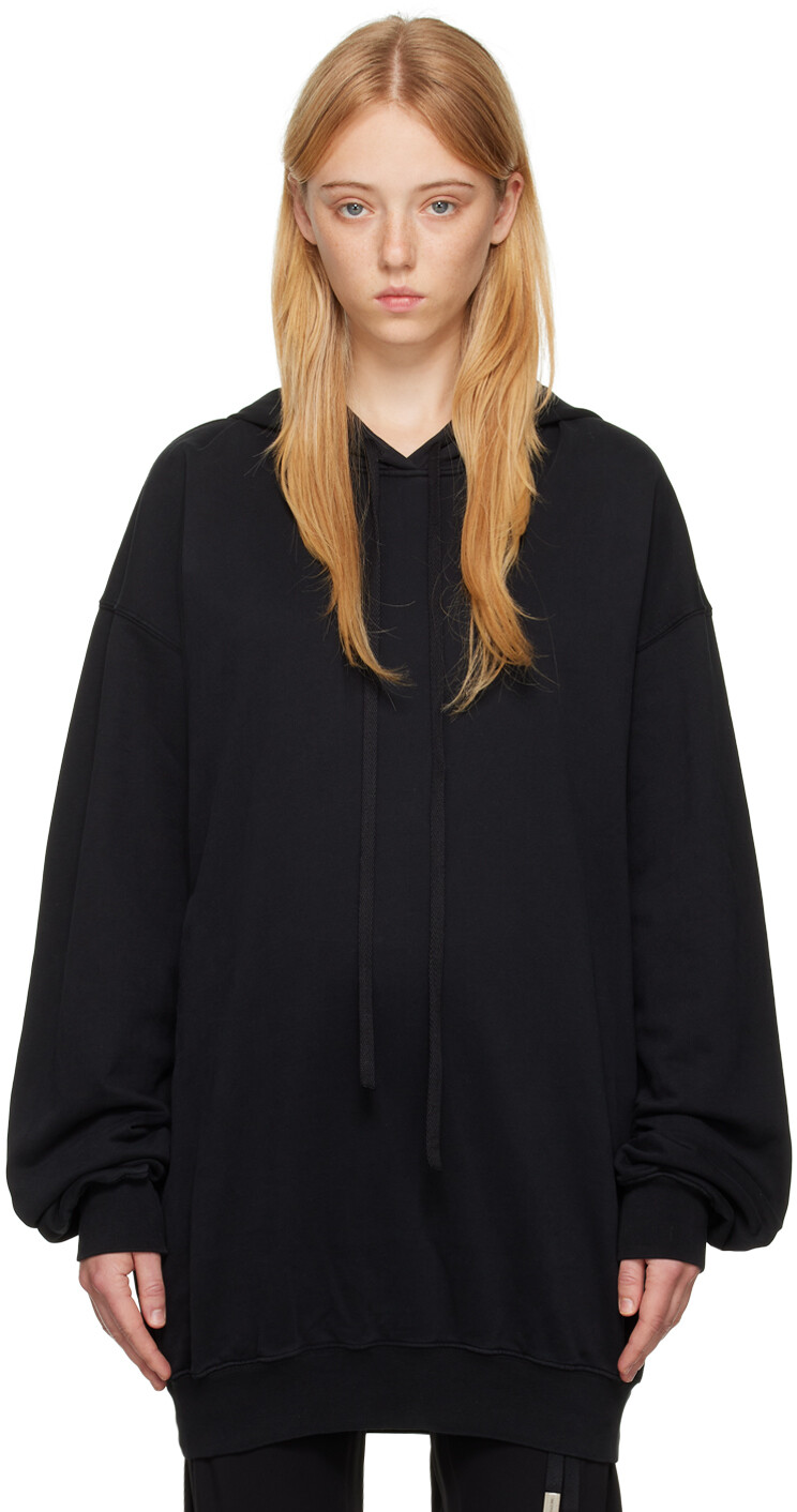 

Черная толстовка с капюшоном \Оливия\"" Ann Demeulemeester, Черный, Черная толстовка с капюшоном \Оливия\"" Ann Demeulemeester