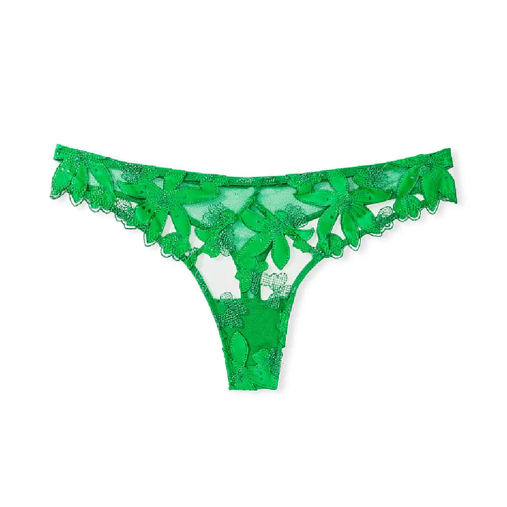 

Трусы Victoria's Secret Very Sexy Floral Embroidered, зеленый