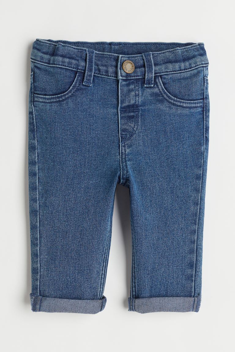 цена Комфортные суперэластичные джинсы скинни H&M, синий деним