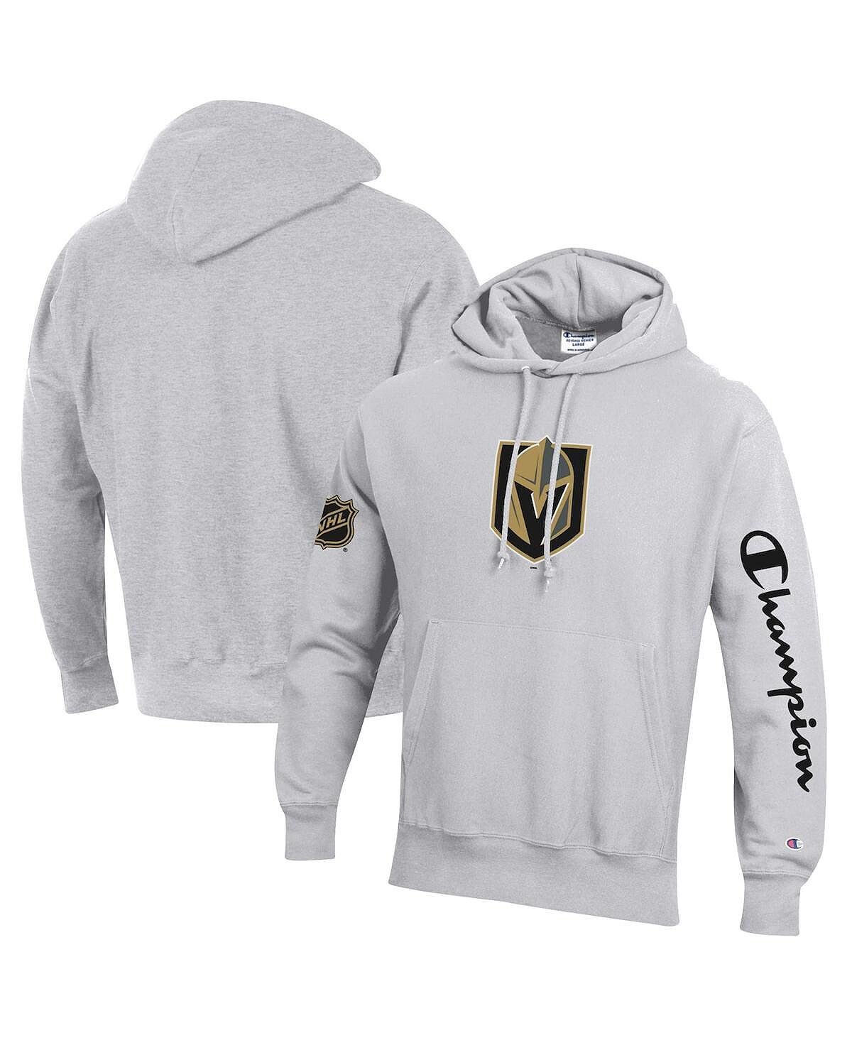 

Мужская толстовка с капюшоном vegas golden knights reverse weave из меланжевого серого цвета с обратным переплетением Champion, мульти