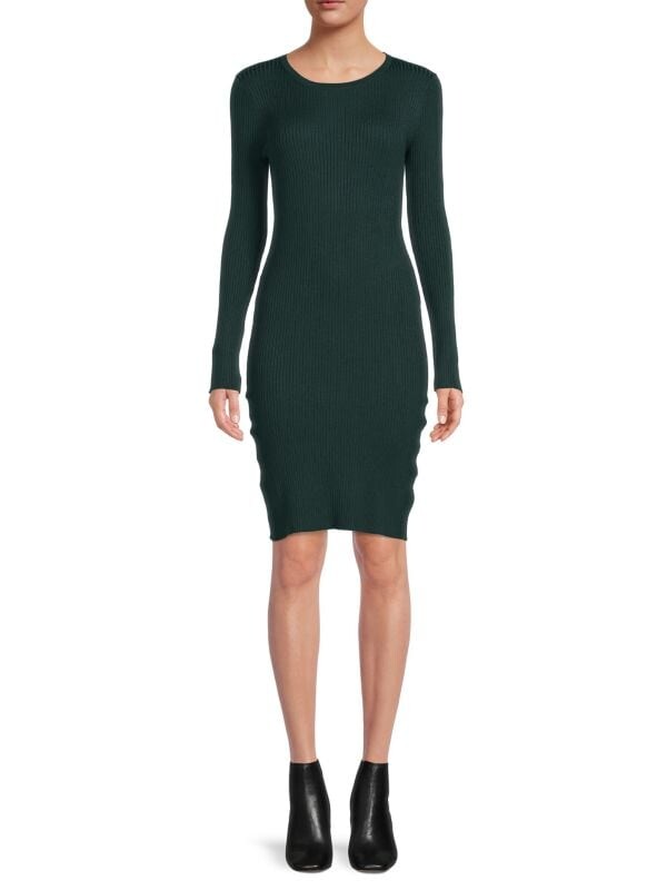 

Облегающее платье в рубчик Saks Fifth Avenue Green bottle