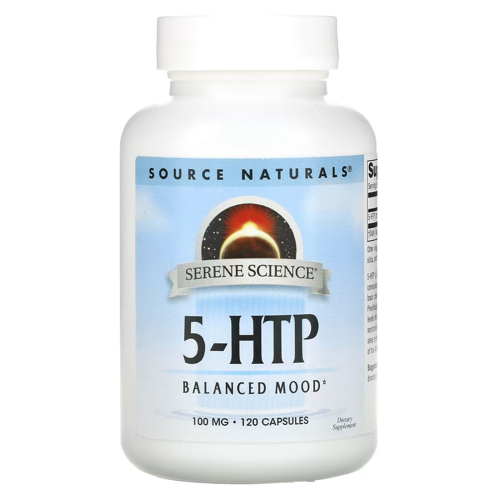 Source Naturals 5-HTP 100 мг, 120 капсул - фото