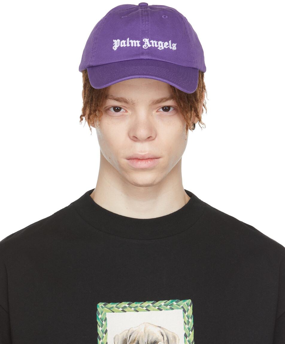 

Фиолетовая кепка с логотипом Palm Angels