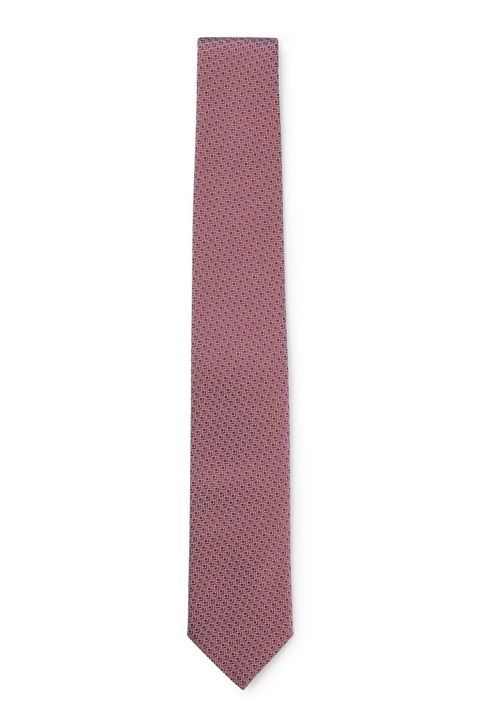 

Галстук Hugo Boss Patterned In Silk-blend Jacquard, красный