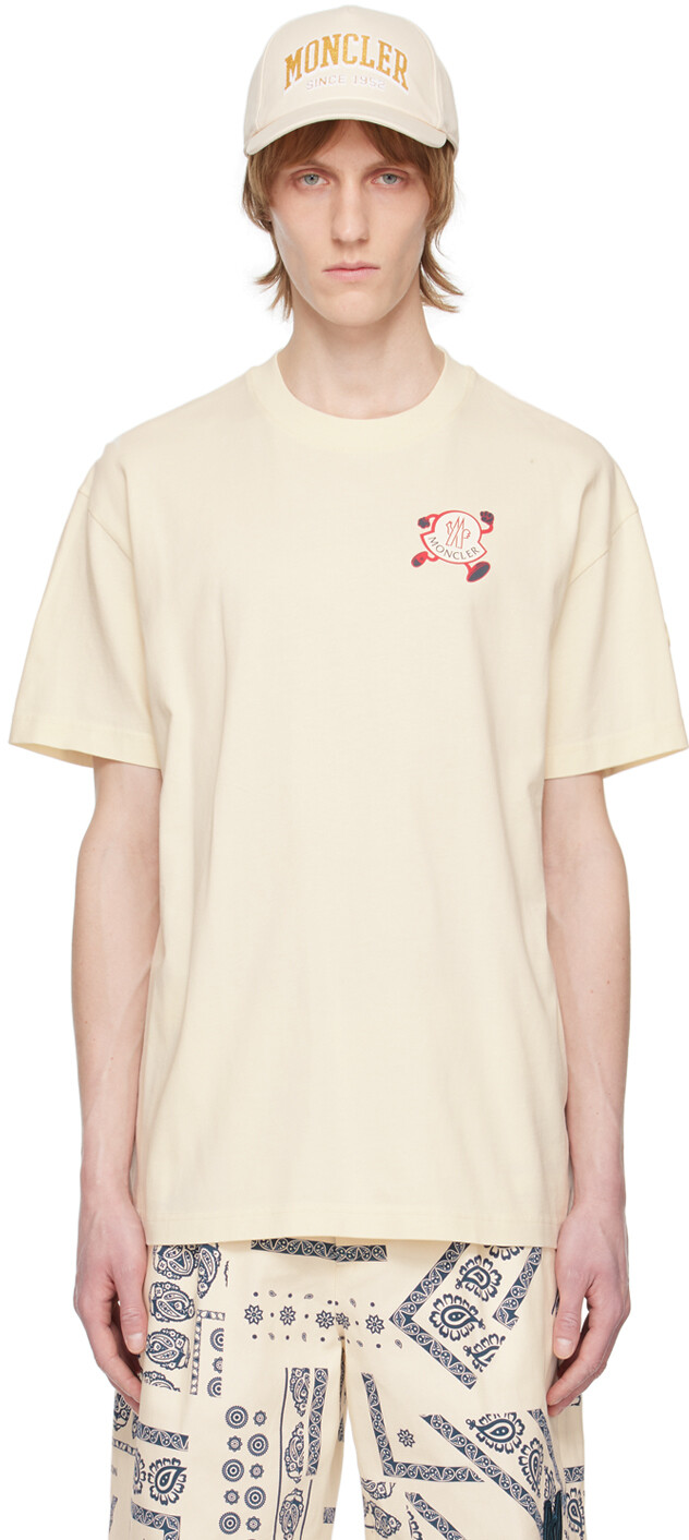 

Футболка с принтом Off-White Moncler, Белый, Футболка с принтом Off-White Moncler