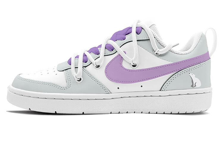 

Кроссовки для скейтбординга Court Borough Series женские, низкие, фиолетовые/серые Nike