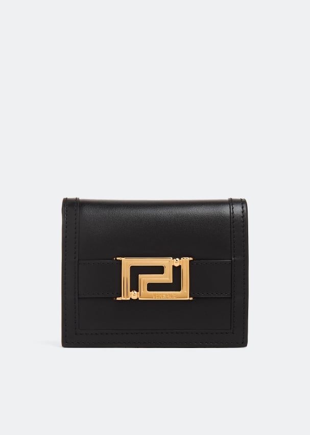 Кошелек VERSACE Greca Goddess bifold wallet, черный сумка через плечо versace greca goddess черный