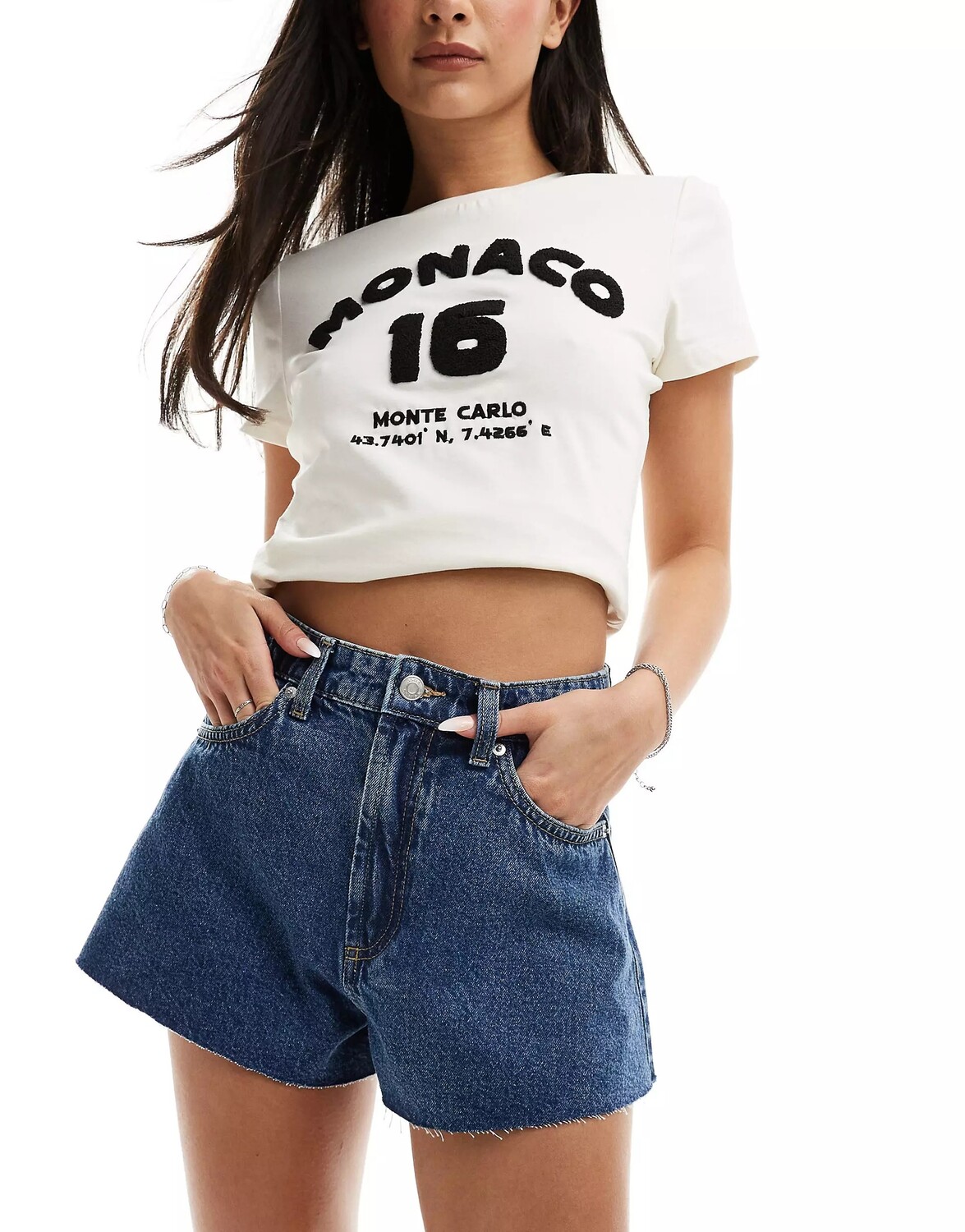 

Джинсы Asos Design Trapeze Denim, синий