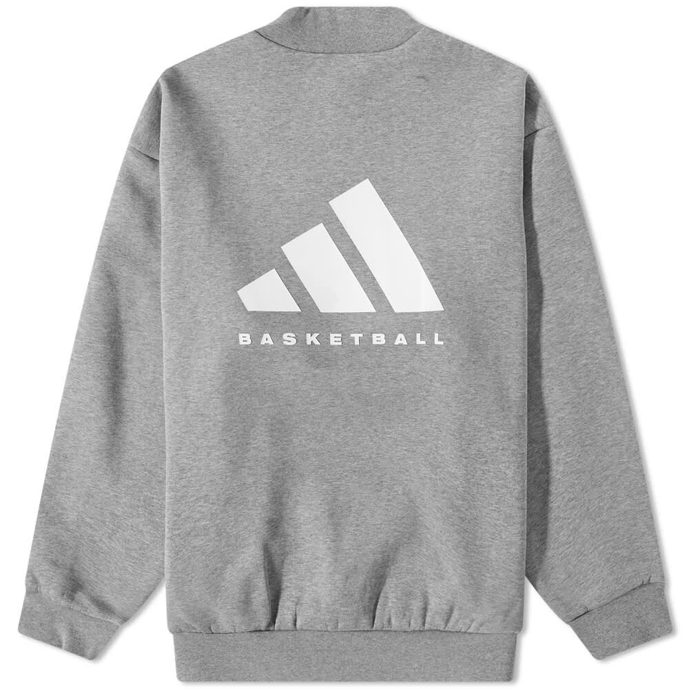 

Джемпер Adidas Adidas Basketball Heather Back Logo Crew Sweat, Серый