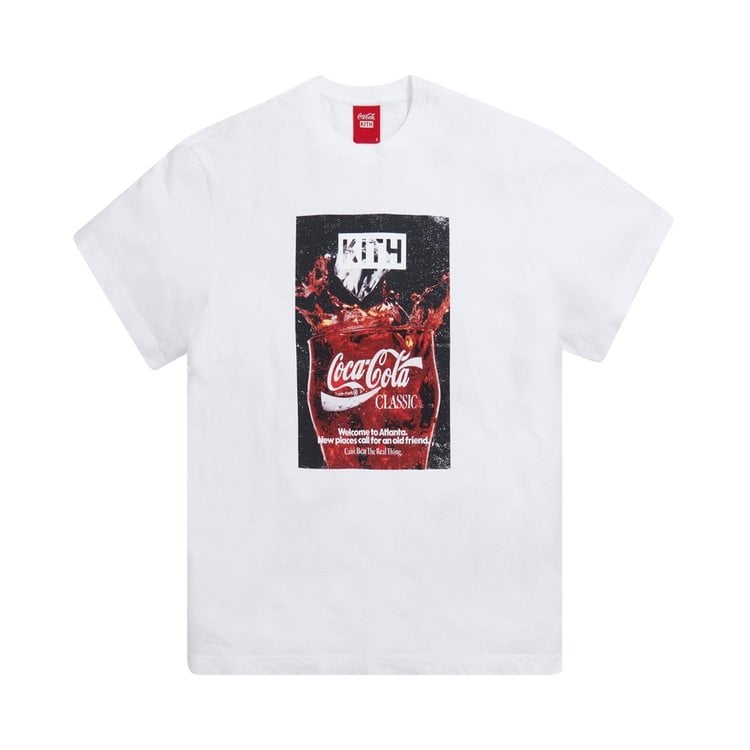 Футболка Kith x Coca-Cola Splash Vintage Tee 'White', белый - фото