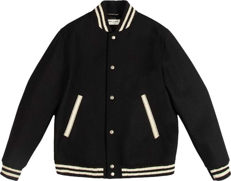 

Куртка Saint Laurent Teddy Bomber Jacket 'Noir', черный