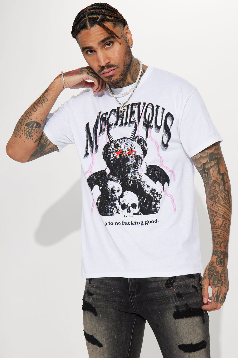 

Футболка Fashion Nova 23014634, белый