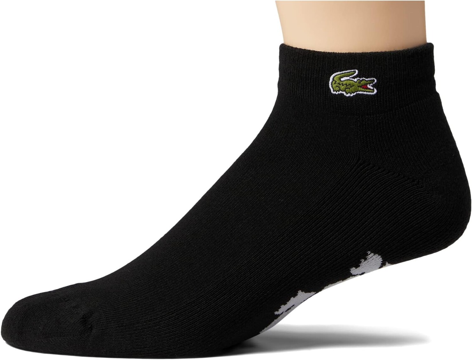 

Носки с графическим рисунком Lacoste, цвет Black/Silver Chine