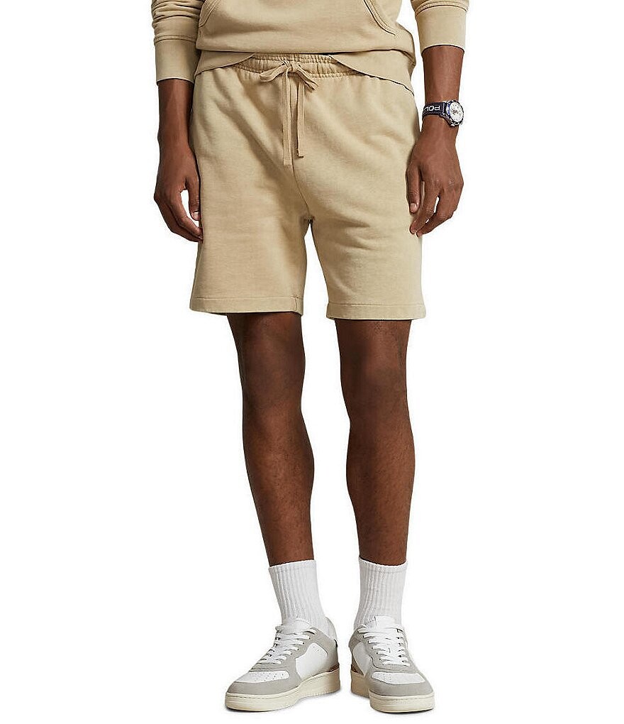 

Флис Polo Ralph Lauren с петлевой спинкой 6,5 Шорты по внутреннему шву, бежевый