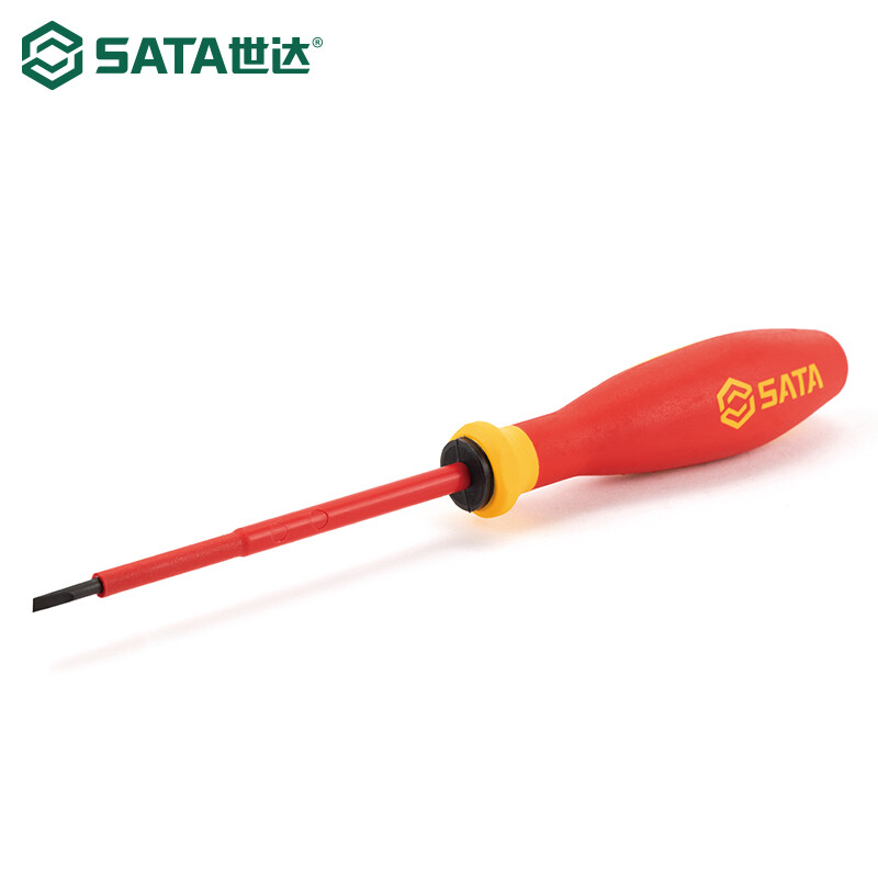 SATA Tools G series Изолированная отвертка с трехцветной ручкой 3x100MM 61312