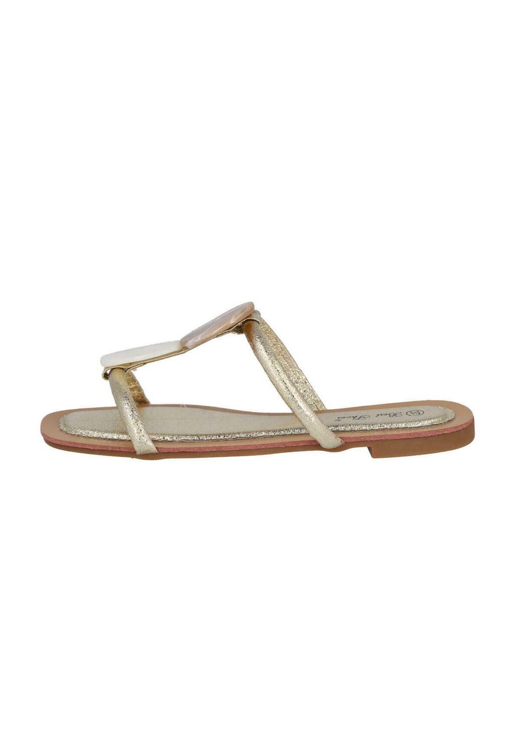 

Босоножки на плоской подошве L&R Shoes, золотой