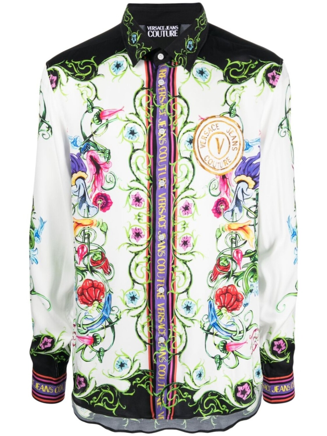 

Versace Jeans Couture рубашка с длинными рукавами и логотипом, белый