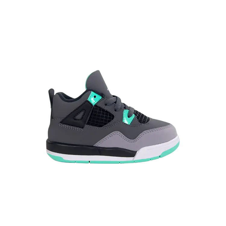 

Кроссовки Air Jordan 4 Retro TD 'Green Glow', серый