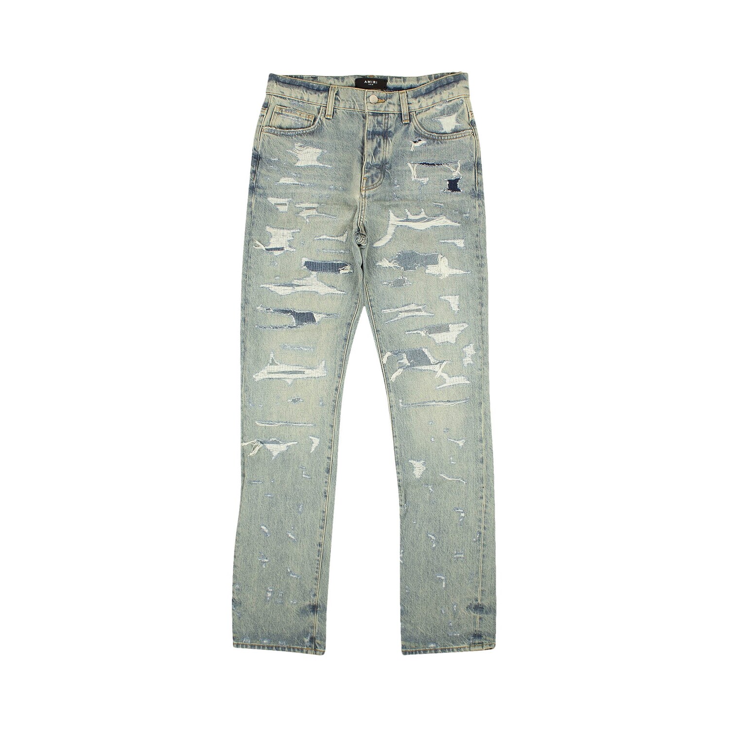 

Джинсы свободного кроя Amiri Bruise, цвет Синий