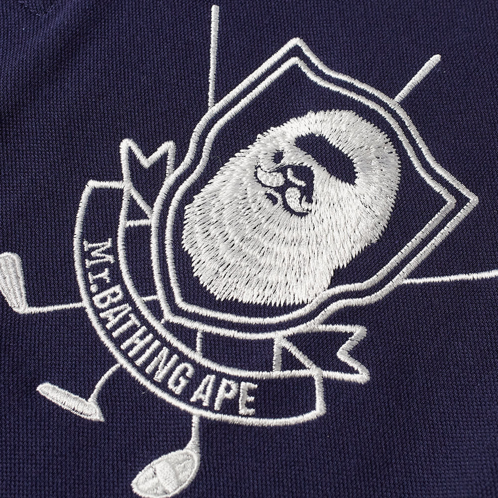 

Футболка A Bathing Ape Mr Bathing Ape Long Sleeve Polo, Серый