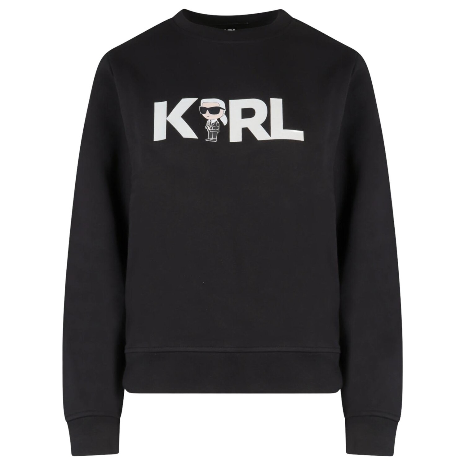 

Свитшот Karl Lagerfeld With Iconic Karl, черный