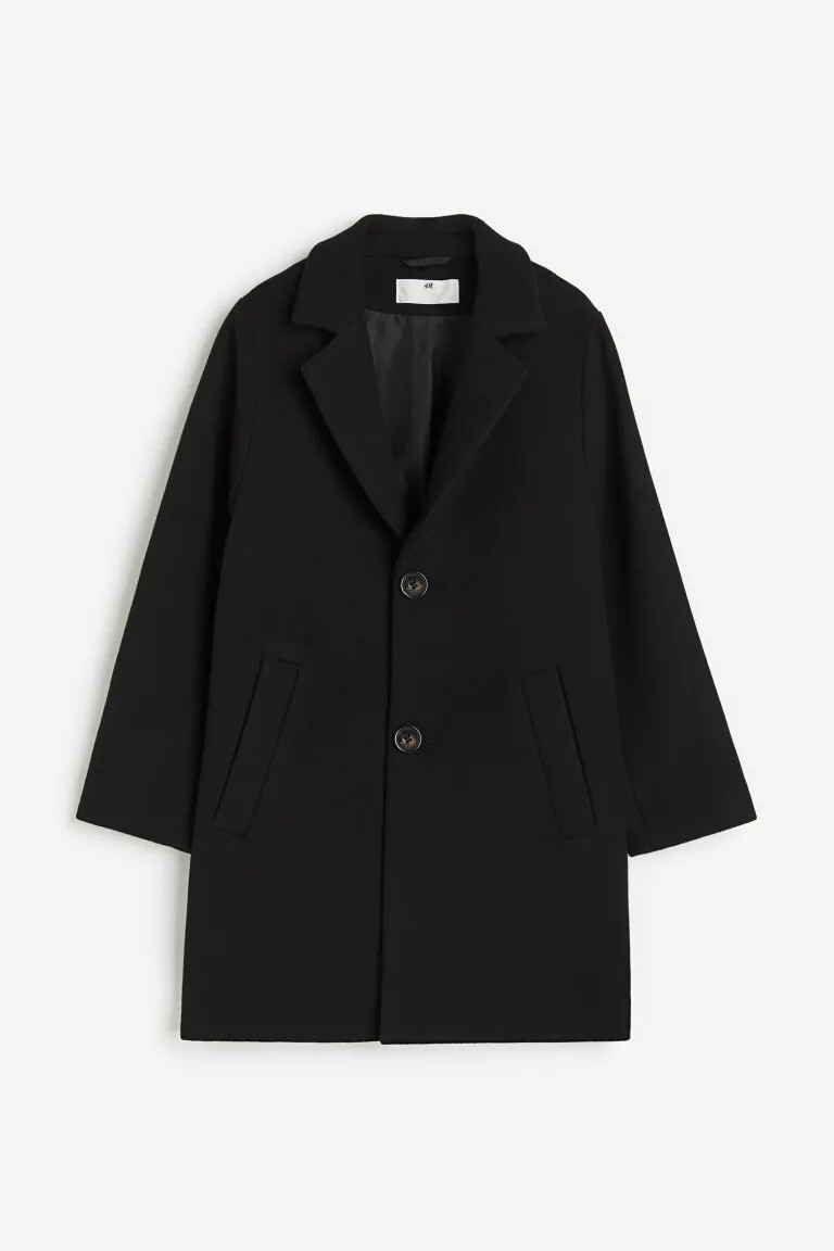 

Пальто H&M Single-breasted, черный