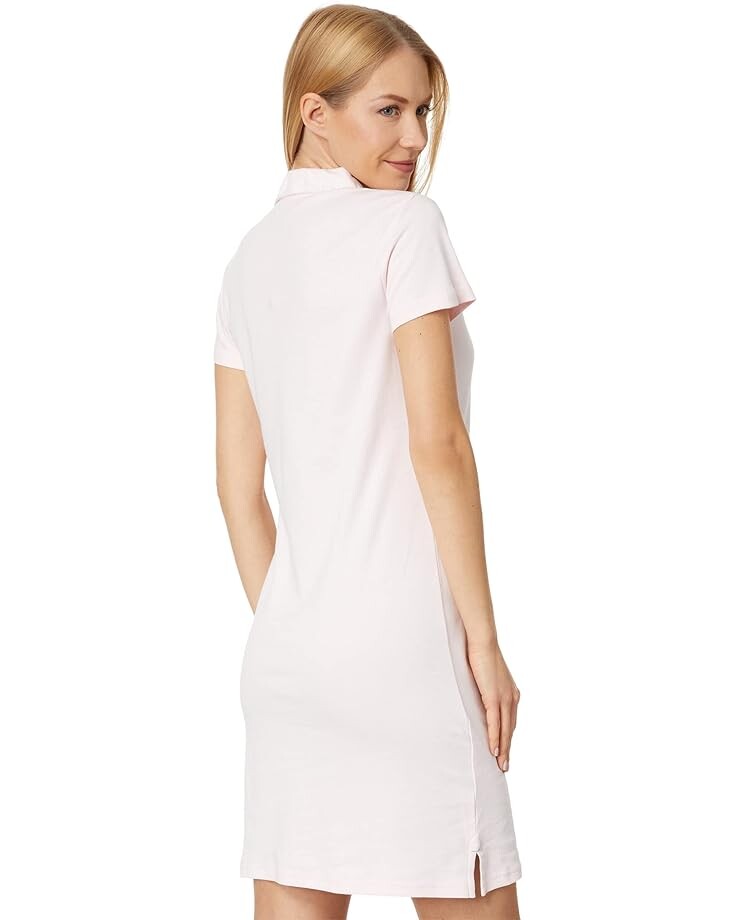 

Платье U.S. POLO ASSN. Split-Neck Floral Collar Dress, цвет Classic Pink
