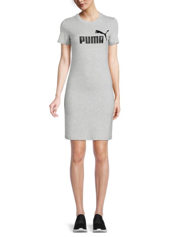

Платье-футболка Puma с логотипом, серый