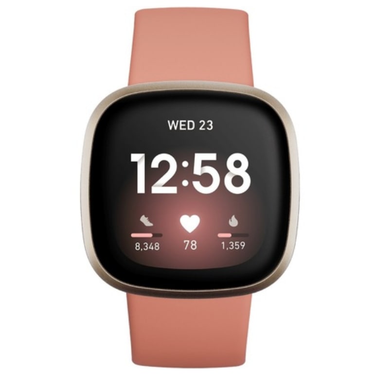 Умные часы Fitbit Versa 3, розовый/золотистый умные часы fitbit versa lite сиреневый
