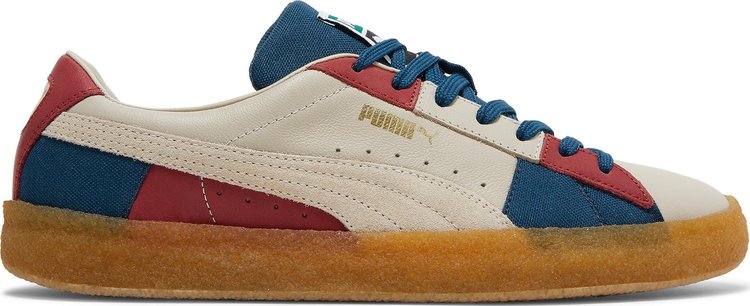 

Кроссовки Puma Suede Crepe Patch - Peyote Blue Red, кремовый, Бежевый