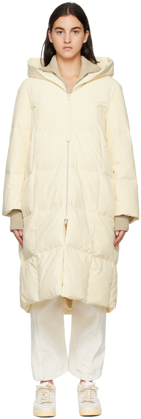 

Стеганое пуховое пальто Off-White Jil Sander, Серый