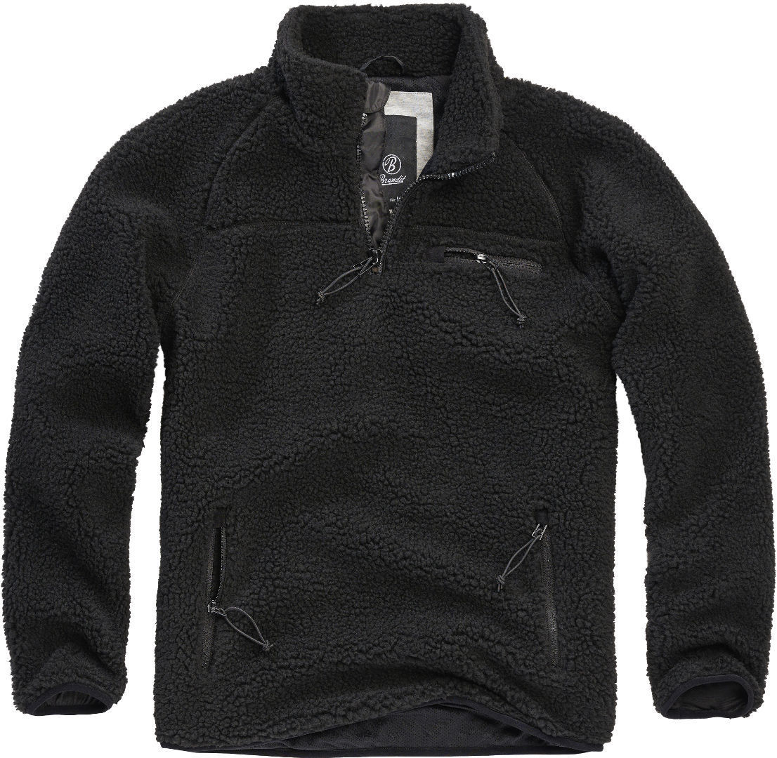 Пуловер Brandit Teddyfleece, черный пуловер brandit teddyfleece серый