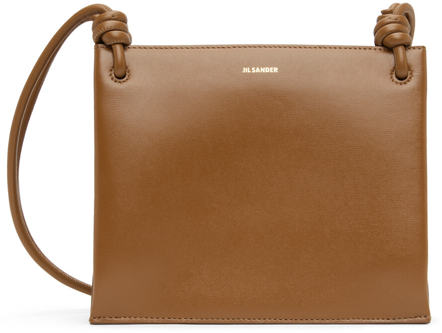 

Коричневая структурированная сумка Jil Sander