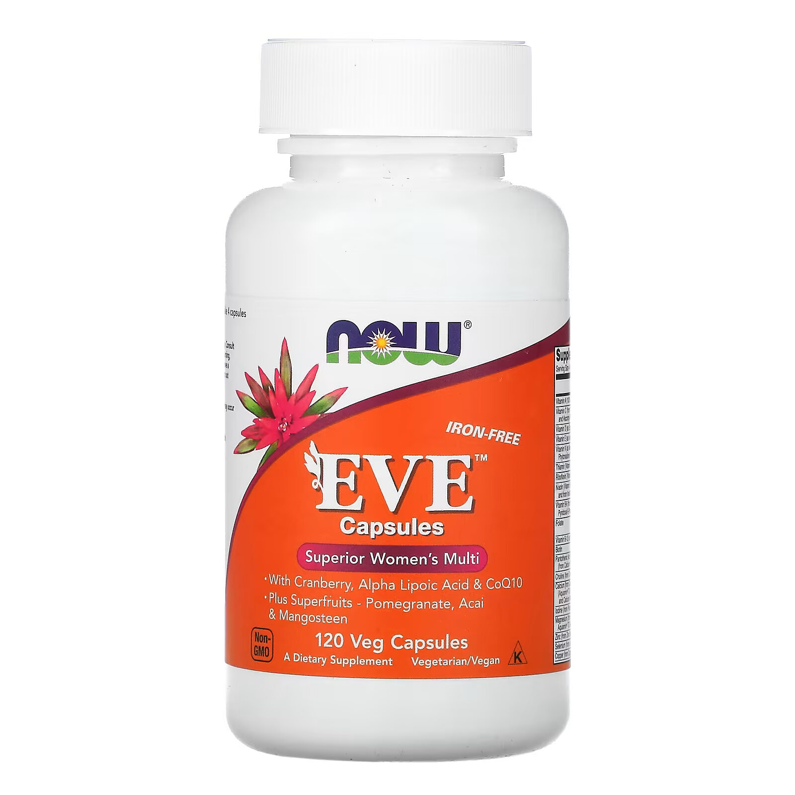 NOW Foods, Eve, эффективные мультивитамины для женщин, без железа, 120  растительных капсул – заказать с доставкой из-за рубежа через онлайн-сервис  «CDEK.Shopping»