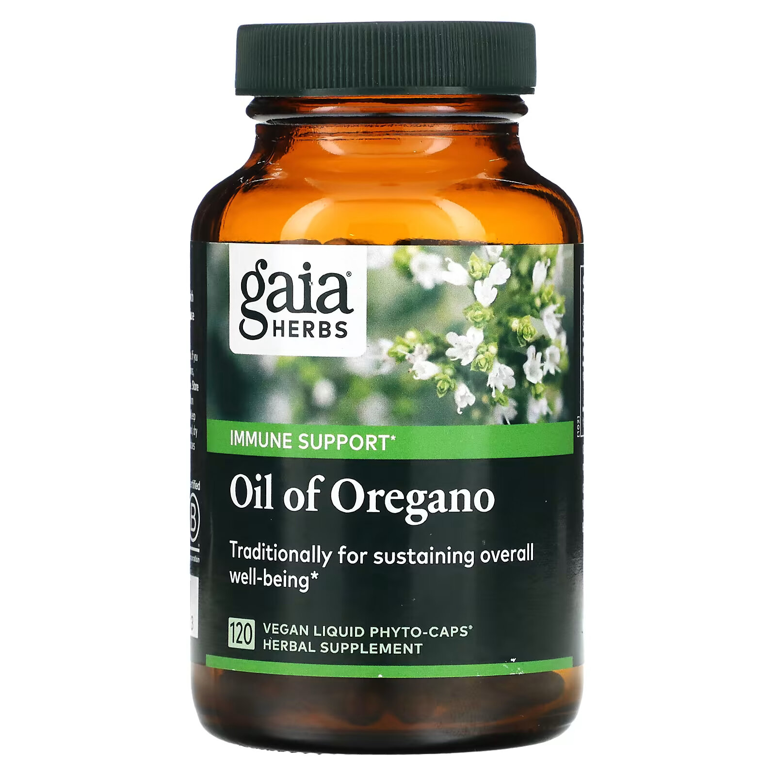 Gaia Herbs, Масло душицы, 120 веганских капсул Phyto-Cap gaia herbs emotional balance 60 веганских капсул phyto cap