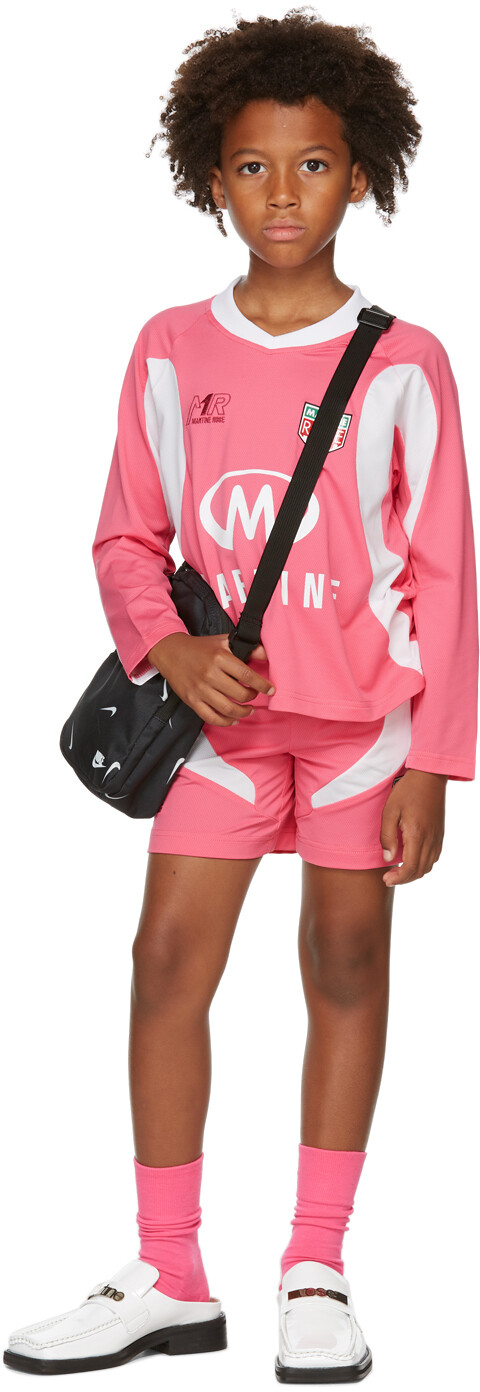 

Футболка SSENSE Exclusive Kids Pink & White Martine Football Martine Rose
