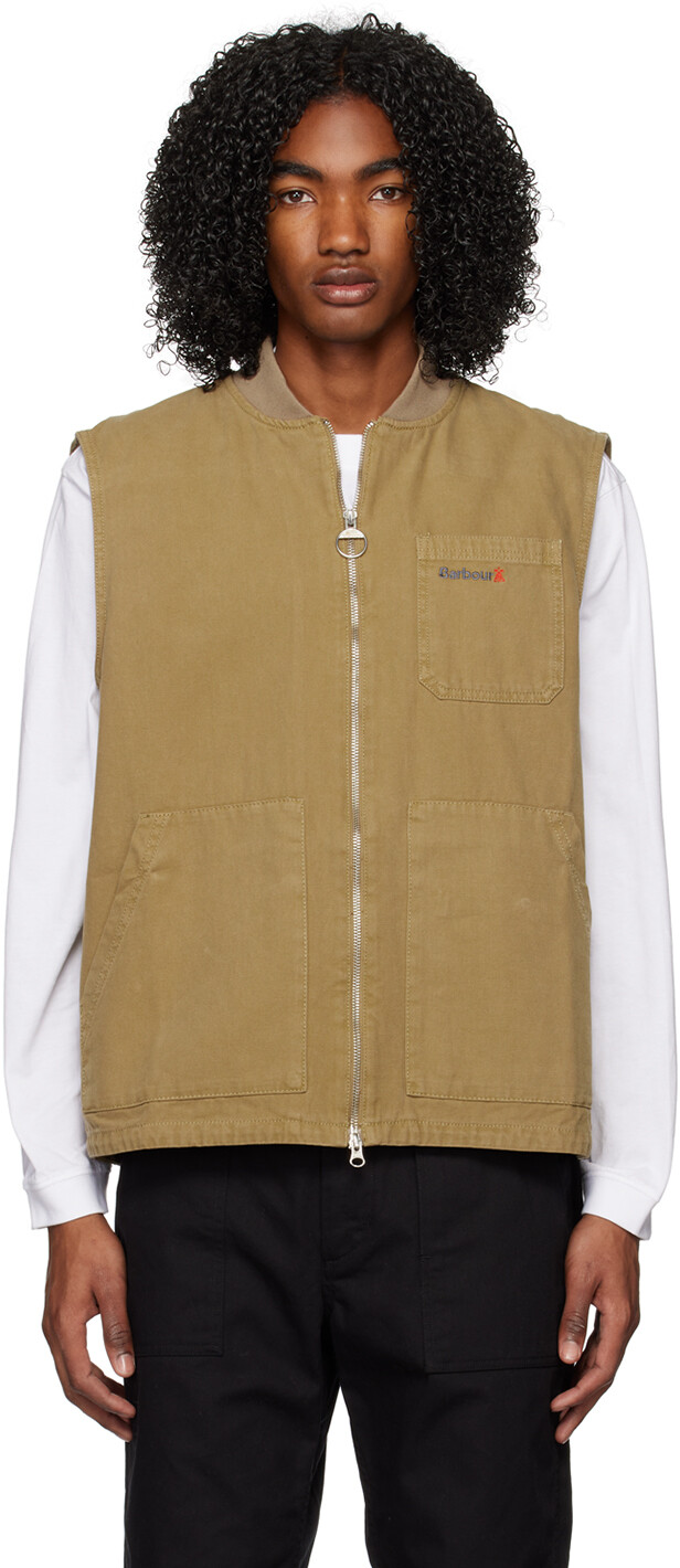 

Жилет цвета хаки Barbour