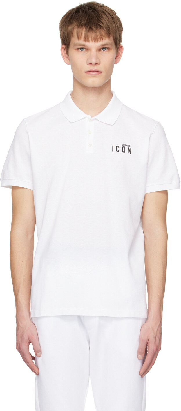 

Белая футболка-поло Be Icon Dsquared2