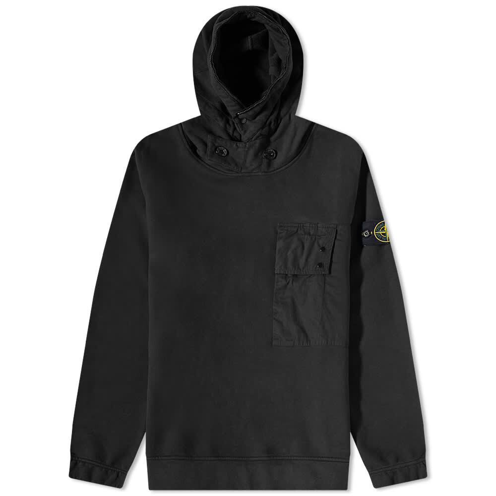 

Толстовка Stone Island Button Detail Hoody, Серый
